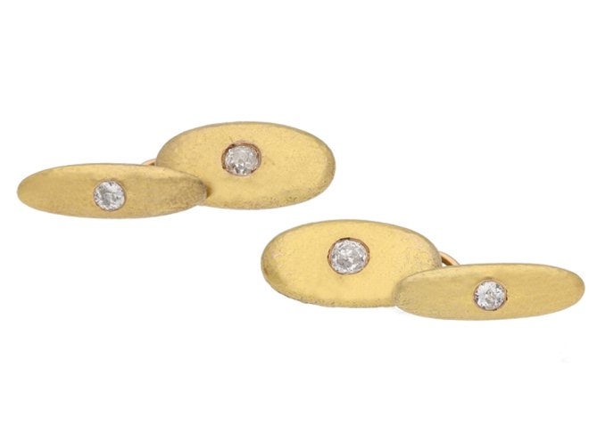 Victorian diamond cufflinks berganza hatton garden