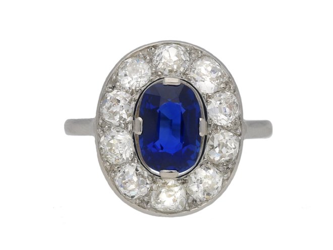 Belle Époque sapphire and diamond ring berganza hatton garden