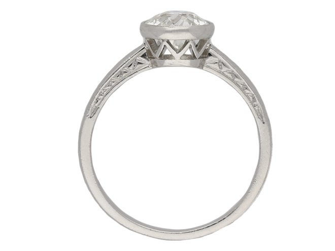 Edwardian diamond solitaire ring berganza hatton garden