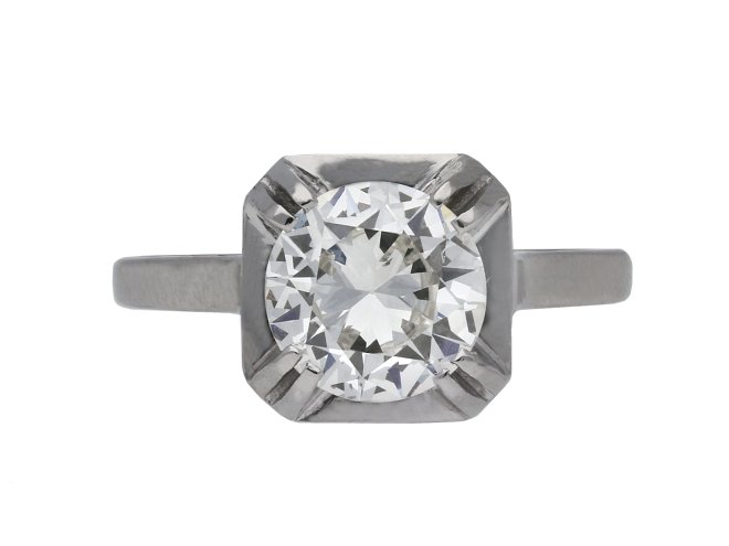 Art Deco diamond ring berganza hatton garden