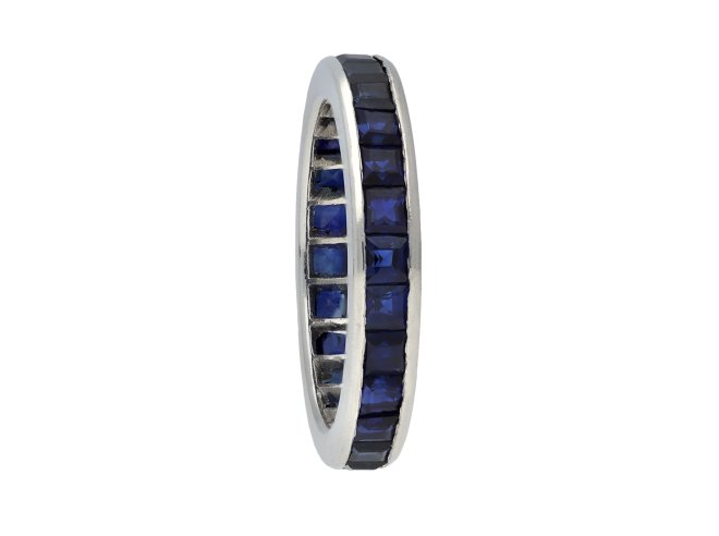 Art Deco sapphire full eternity ring hatton garden