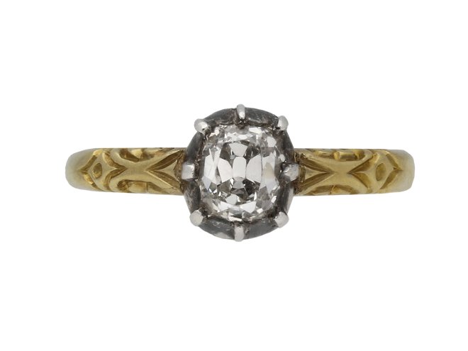 Victorian diamond solitaire ring berganza hatton garden