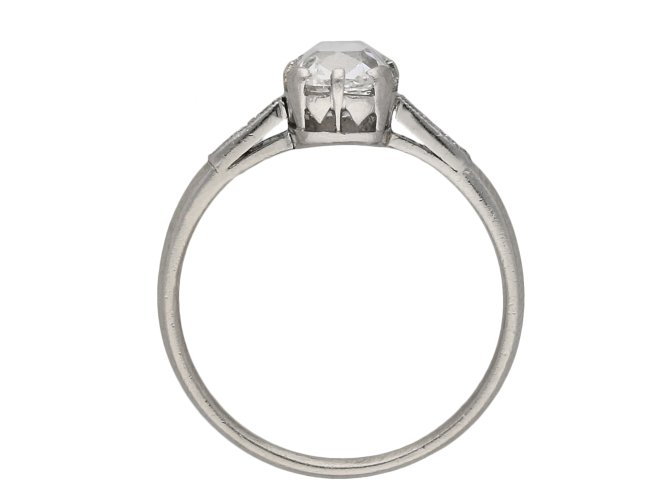 Edwardian diamond solitaire ring berganza hatton garden