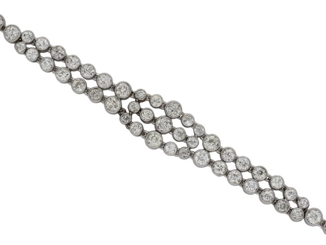 Edwardian diamond bracelet berganza hatton garden