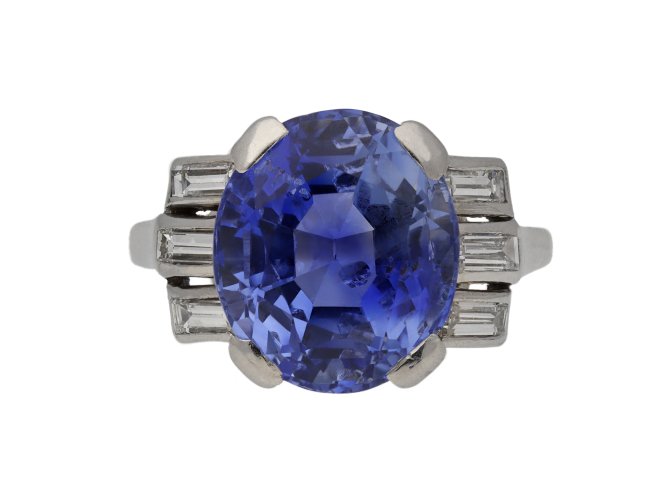 Ceylon sapphire and diamond ring berganza hatton garden