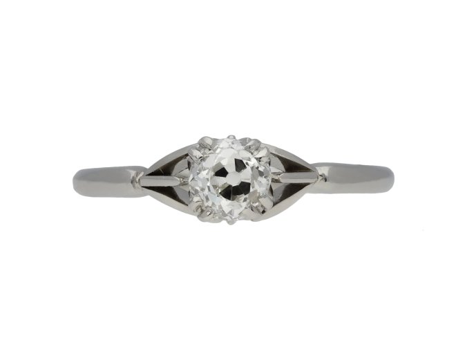  Old mine diamond solitaire ring hatton garden