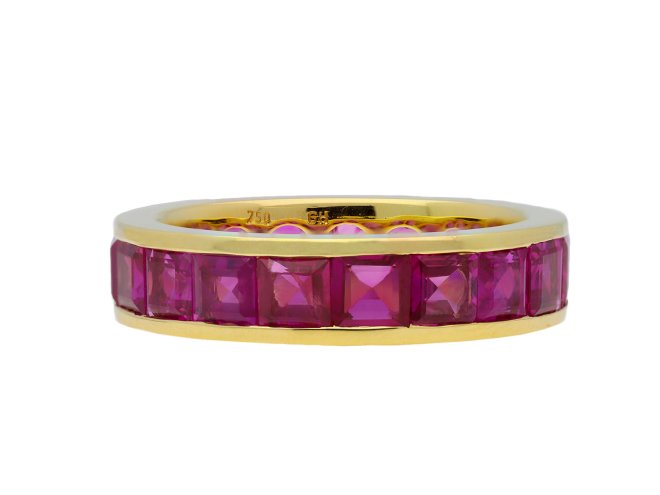 Ruby full eternity ring by Hemmerle hatton garden