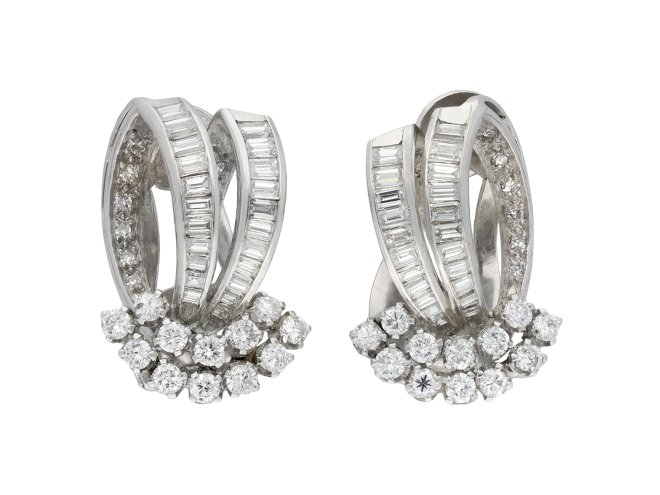 Vintage diamond earrings hatton garden