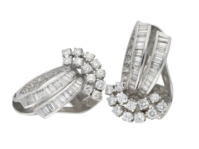 Vintage diamond earrings hatton garden