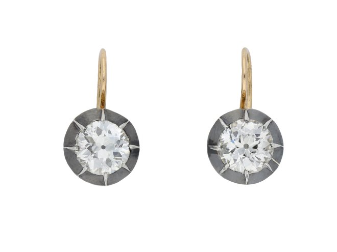 Victorian diamond earrings hatton garden