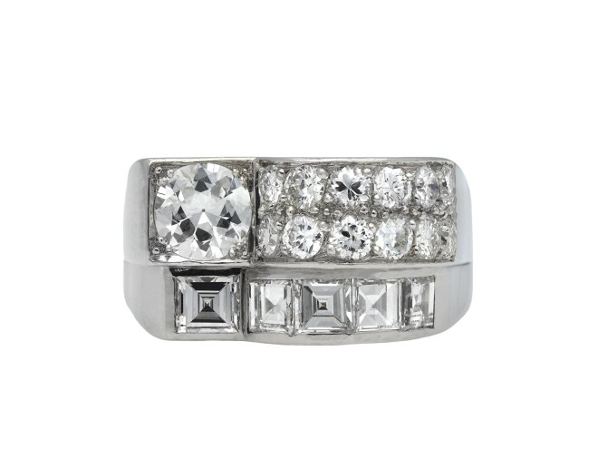 Art Deco diamond cocktail ring hatton garden