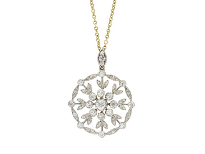 Victorian diamond pendant/brooch hatton garden