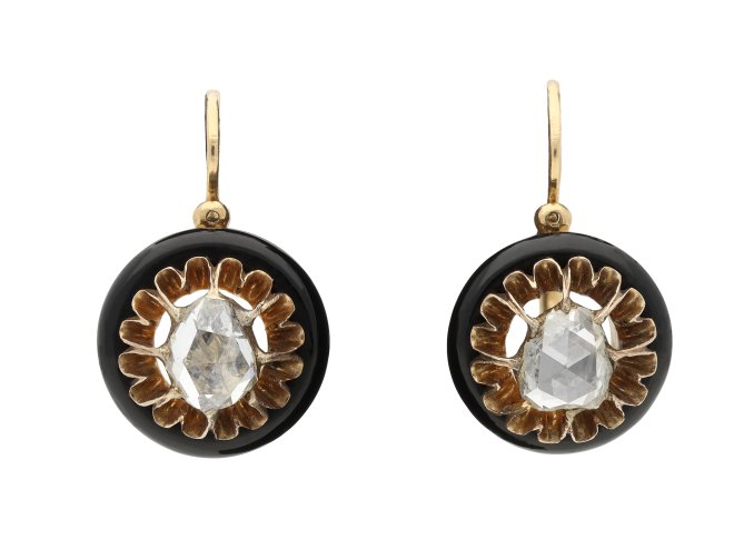 Victorian diamond day and night earrings hatton garden