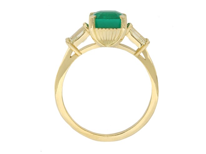 Colombian emerald and diamond ring, circa 1940 hatton garden