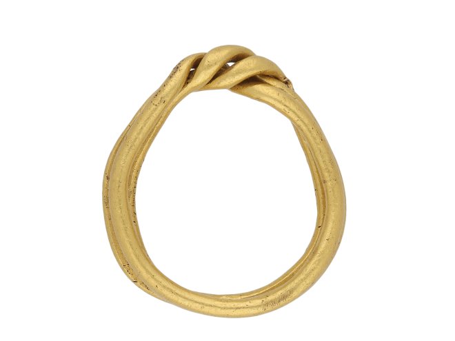 Post Medieval gold puzzle ring hatton garden