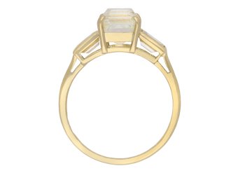 Vintage emerald cut diamond ring, circa 1970 hatton garden