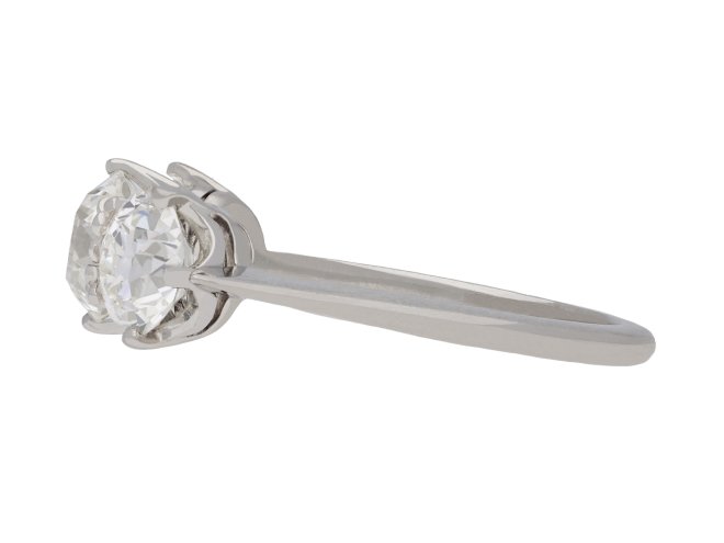 Edwardian Diamond Three Stone Ring, circa 1910. Hatton Garden