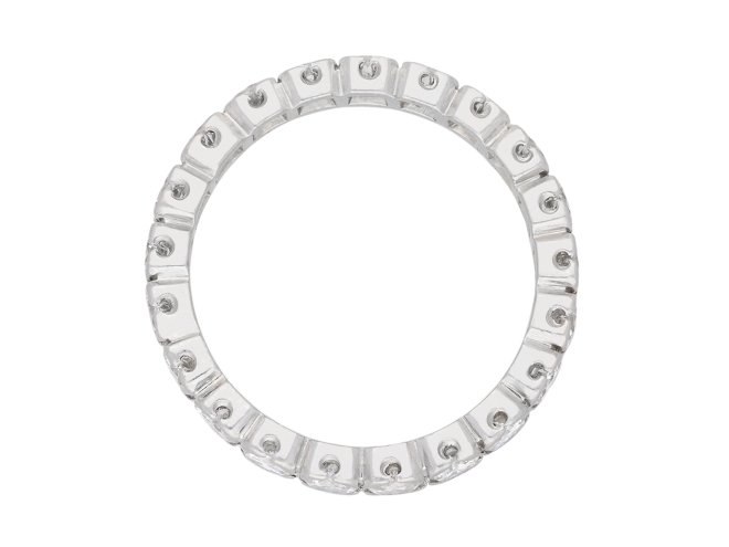 Diamond full eternity ring, French, circa 1960. Hatton Garden