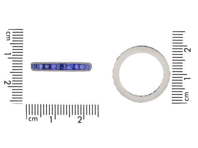 Sapphire full eternity ring, circa 1935 hatton garden