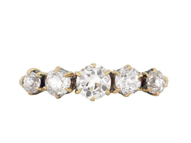 Edwardian diamond five stone ring, circa 1905 hatton garden