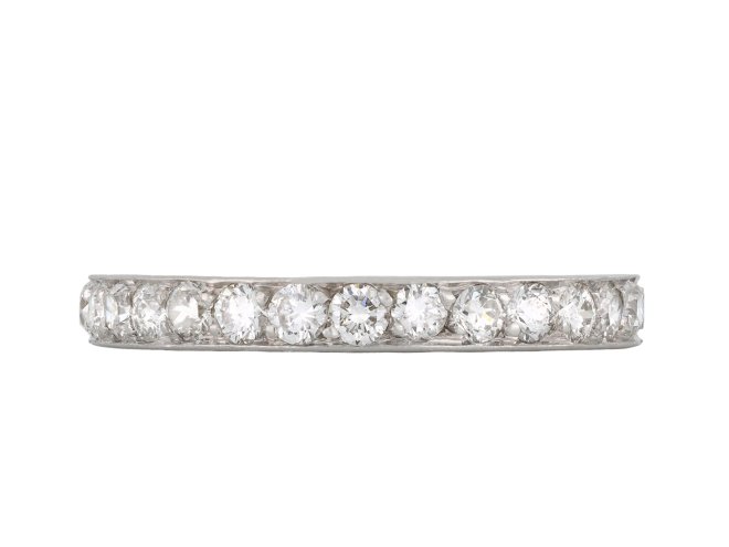 Diamond full eternity band, French, circa 1920 hatton garden