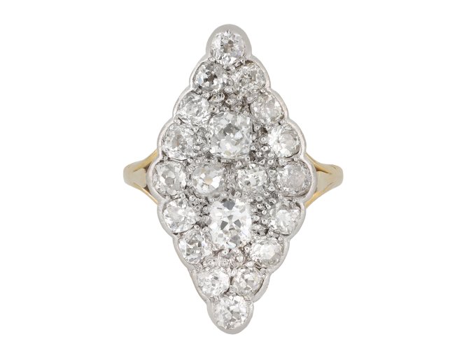 Edwardian diamond cluster ring, circa 1905 hatton garden