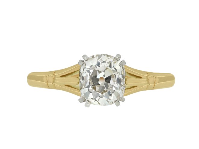 Old mine diamond solitaire ring, circa 1905 hatton garden