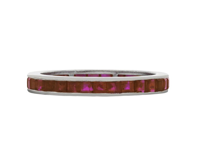 Ruby eternity ring, circa 1930 hatton garden