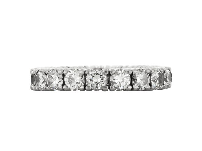 diamond full eternity ring, circa 1960. hatton garden