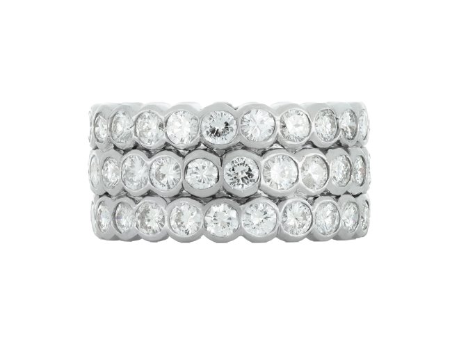 Diamond Full Eternity Ring, circa 1970. hatton garden