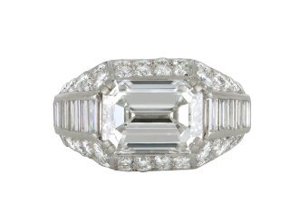 Bulgari diamond Trombino ring, circa 1950.