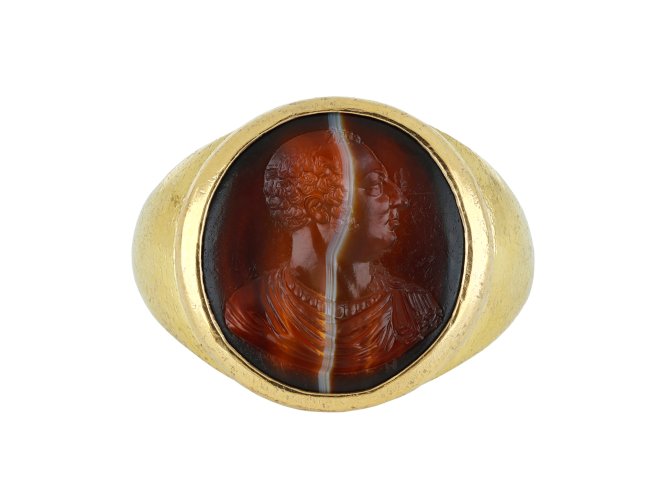 Agate Intaglio of Frederick Duck of York, circa 1840.