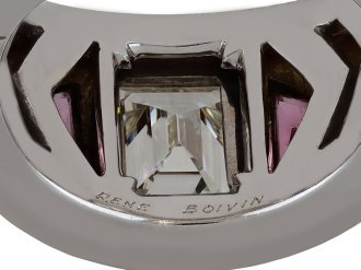 René Boivin diamond and pink sapphire ring, hatton garden