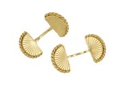 Cartier yellow gold cufflinks, French, circa 1940. hatton garden