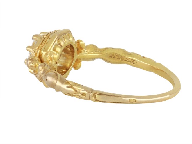 Art Nouveau diamond ring by Wièse, circa 1895.