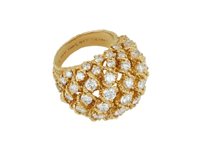 Van Cleef & Arpels diamond dress ring, circa 1950. hatton garden