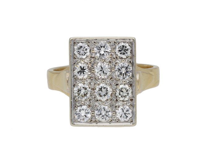 Vintage diamond cluster ring hatton garden