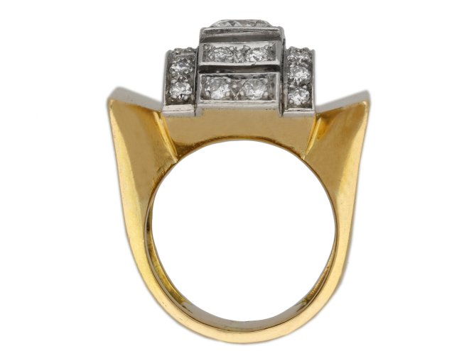 Diamond cocktail ring, circa 1940 berganza hatton garden