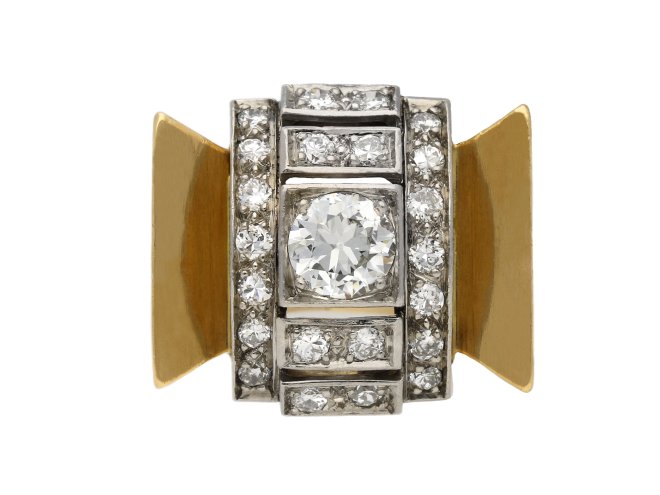 Diamond cocktail ring, circa 1940 berganza hatton garden