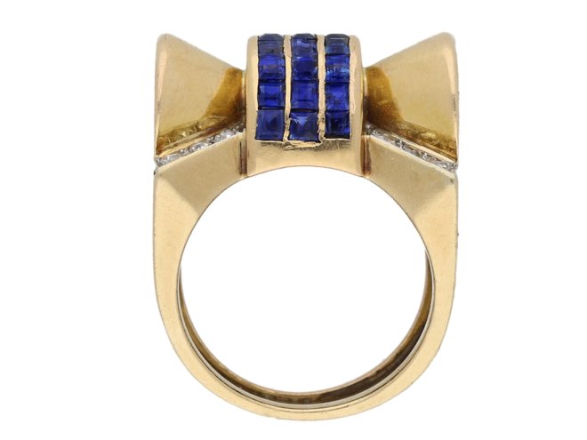 antique diamond sapphire ring berganza hatton garden