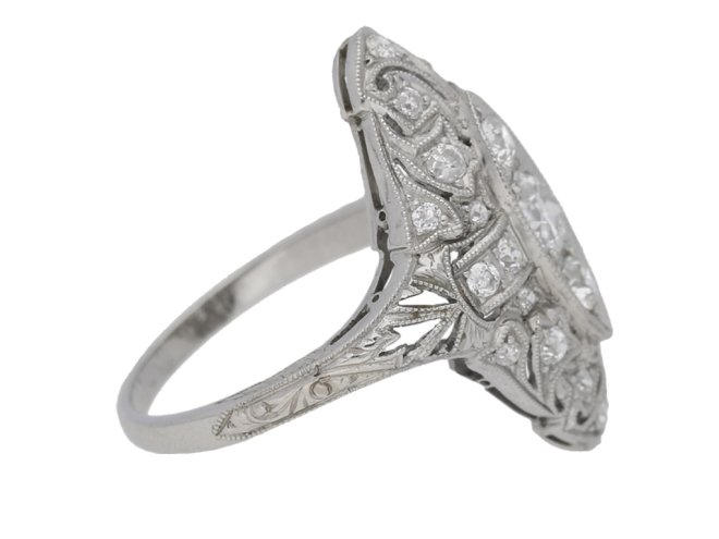 antique ornate diamond ring hatton garden berganza