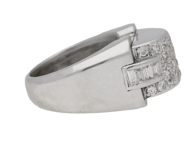 Art Deco diamond cocktail ring, circa 1935. berganza hatton garden