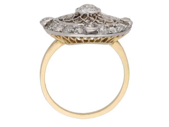 Belle Epoquecoronet  diamond cluster ring circa 1905.html