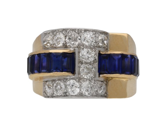 Sapphire and diamond cocktail ring berganza hatton garden